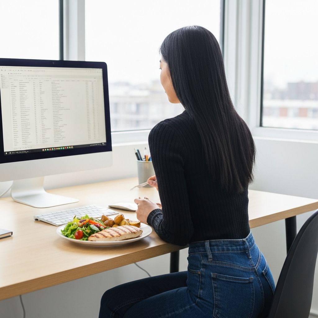 Middagpauze op kantoor